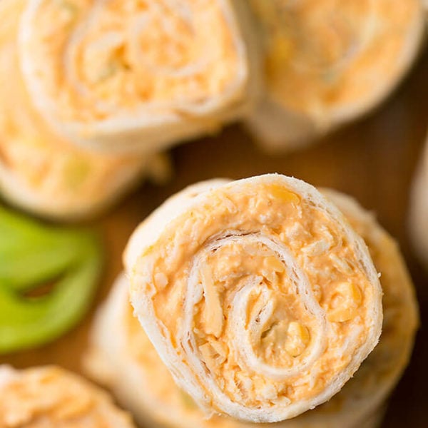 Buffalo Chicken Pinwheels - Simply Happy Foodie