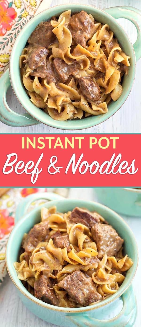 Instant Pot Beef And Noodles Simply Happy Foodie