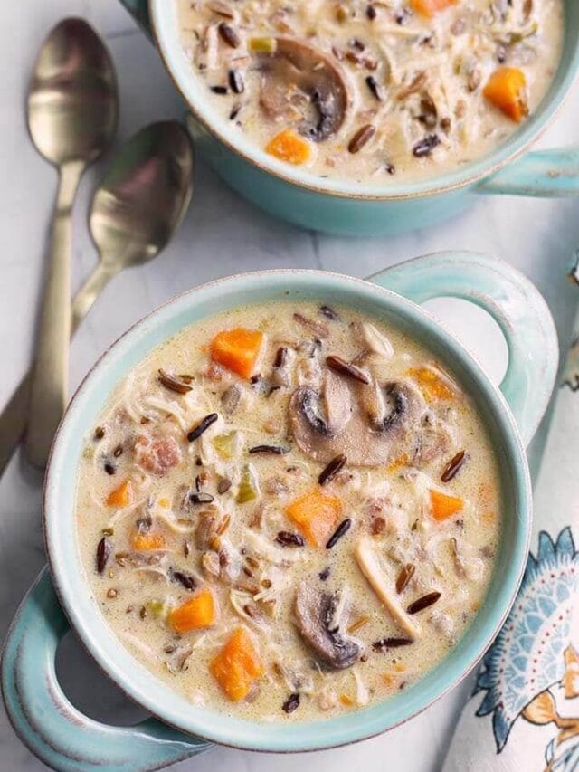 Creamy wild rice soup instant pot sale