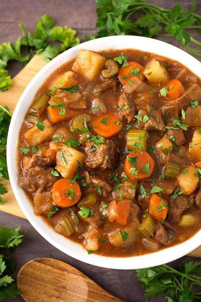 Classic Slow Cooker Beef Stew Simply Happy Foodie
