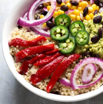 Southwest Quinoa Bowl with Cilantro Dressing