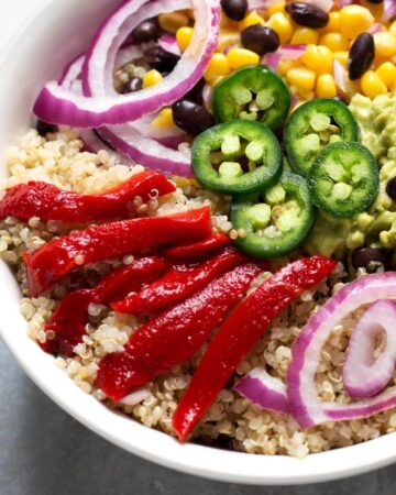 Southwest Quinoa Bowl with Cilantro Dressing